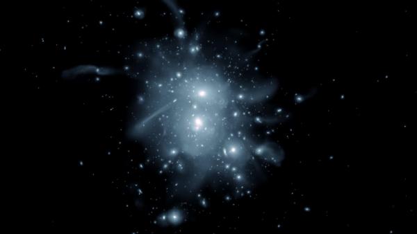 Bild 1 von 2: Im leuchtenden Nebel ferner Galaxien zeigt sich, wie Sterne und Materie die Bausteine des Lebens formen - Kohlenstoff, geboren im Feuer kosmischer Prozesse.