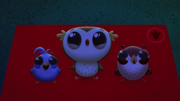 Bild 1 von 1: Odo und Doodle sind begeistert, nachts draußen im Wald zu campen, um mit den anderen Sternschnuppen zu beobachten.