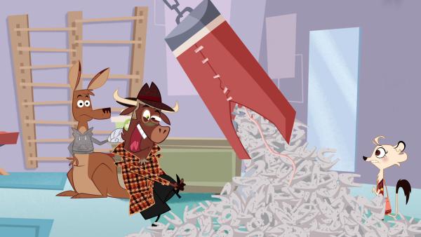 Bild 1 von 6: Wer hat die Hufeisen in Kängurus Boxsack gesteckt?